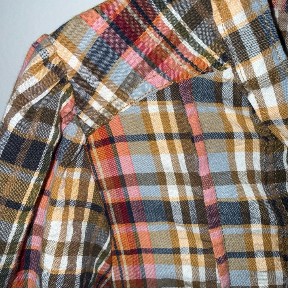 Anthropologie Pilcro Blusa Plaid ButtonDown Shirt Small‎ Sold Out - Picture 14 of 16